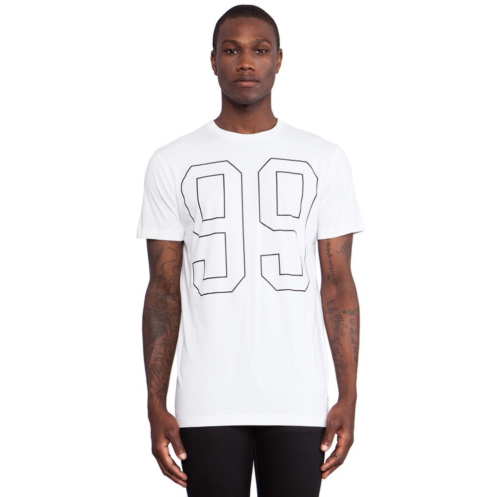 Stampd 99 tee in white